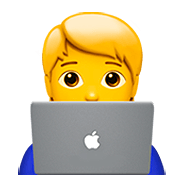 Émoji 🧑‍💻 Informaticien (tous Genres) sur Apple iOS 13.2.