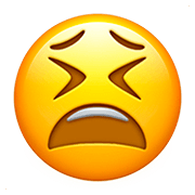 Emoji 😫 Faccina Stanca su Apple iOS 13.2.