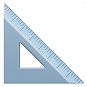 📐 Emoji Régua Triangular na Apple iOS 13.2.