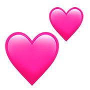 💕 Emoji zwei Herzen Apple iOS 13.2.