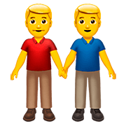 Emoji 👬 Due Uomini Che Si Tengono Per Mano su Apple iOS 13.2.