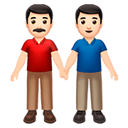Emoji 👬🏻 Due Uomini Che Si Tengono Per Mano: Carnagione Chiara su Apple iOS 13.2.