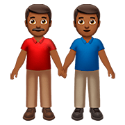 Émoji 👬🏾 Deux Hommes Se Tenant La Main : Peau Mate sur Apple iOS 13.2.