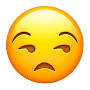 Emoji 😒 Faccina Contrariata su Apple iOS 13.2.