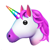 Emoji 🦄 Unicorno su Apple iOS 13.2.