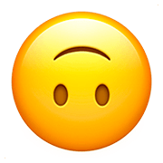 Emoji 🙃 Faccina Sottosopra su Apple iOS 13.2.