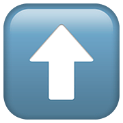 Emoji ⬆️ Freccia Rivolta Verso L’alto su Apple iOS 13.2.