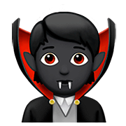 Emoji 🧛🏿 Vampiro: Carnagione Scura su Apple iOS 13.2.