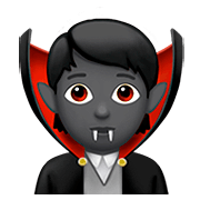 🧛🏾 Emoji Vampiro: Pele Morena Escura na Apple iOS 13.2.