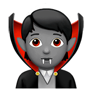 Émoji 🧛🏽 Vampire : Peau Légèrement Mate sur Apple iOS 13.2.