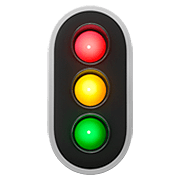 Emoji 🚦 Semaforo Verticale su Apple iOS 13.2.
