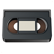 Emoji 📼 Videocassetta su Apple iOS 13.2.