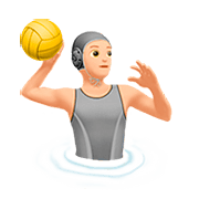 🤽🏻 Emoji Persona Jugando Al Waterpolo: Tono De Piel Claro en Apple iOS 13.2.