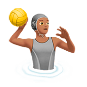 🤽🏽 Emoji Persona Jugando Al Waterpolo: Tono De Piel Medio en Apple iOS 13.2.