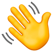 👋 Emoji Mão Acenando na Apple iOS 13.2.