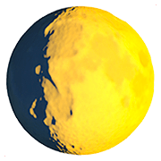 Émoji 🌔 Lune Gibbeuse Croissante sur Apple iOS 13.2.