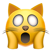 Émoji 🙀 Chat Fatigué sur Apple iOS 13.2.