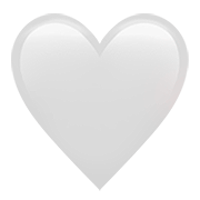 Émoji 🤍 Cœur Blanc sur Apple iOS 13.2.