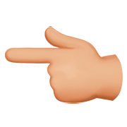 👈🏼 Emoji Dorso Da Mão Com Dedo Indicador Apontando Para A Esquerda: Pele Morena Clara na Apple iOS 13.2.