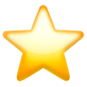 Émoji ⭐ étoile sur Apple iOS 13.2.