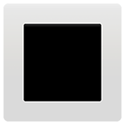 Emoji 🔳 Tasto Quadrato Nero Con Bordo Bianco su Apple iOS 13.2.