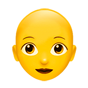 👩‍🦲 Emoji Mujer: Sin Pelo en Apple iOS 13.2.