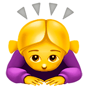🙇‍♀️ Emoji sich verbeugende Frau Apple iOS 13.2.