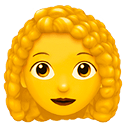 Emoji 👩‍🦱 Donna: Capelli Ricci su Apple iOS 13.2.