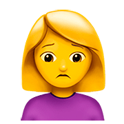 🙍‍♀️ Emoji Mujer Frunciendo El Ceño en Apple iOS 13.2.