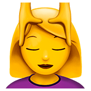 💆‍♀️ Emoji Mujer Recibiendo Masaje en Apple iOS 13.2.