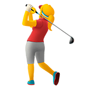 🏌️‍♀️ Emoji Mujer Jugando Al Golf en Apple iOS 13.2.