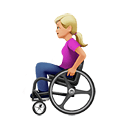👩🏼‍🦽 Emoji Mulher Em Cadeira De Rodas Manual: Pele Morena Clara na Apple iOS 13.2.