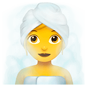 🧖‍♀️ Emoji Mujer En Una Sauna en Apple iOS 13.2.