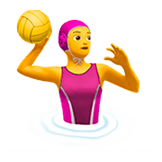 🤽‍♀️ Emoji Mulher Jogando Polo Aquático na Apple iOS 13.2.