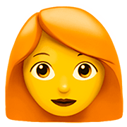 Emoji 👩‍🦰 Donna: Capelli Rossi su Apple iOS 13.2.