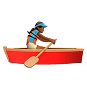 Emoji 🚣🏾‍♀️ Donna In Barca A Remi: Carnagione Abbastanza Scura su Apple iOS 13.2.