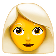 Emoji 👩‍🦳 Donna: Capelli Bianchi su Apple iOS 13.2.