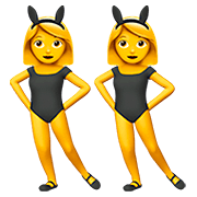👯‍♀️ Emoji Mujeres Con Orejas De Conejo en Apple iOS 13.2.