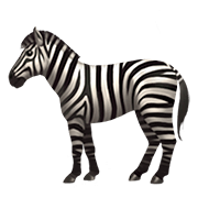 🦓 Emoji Zebra na Apple iOS 13.2.