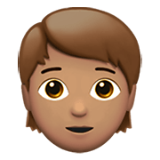 🧑🏽 Emoji Erwachsener: mittlere Hautfarbe Apple iOS 13.3.