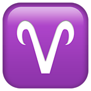 Emoji ♈ Segno Zodiacale Dell’Ariete su Apple iOS 13.3.