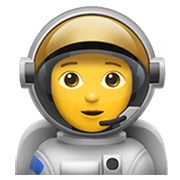 Émoji 🧑‍🚀 Astronaute sur Apple iOS 13.3.