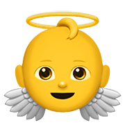 Émoji 👼 Bébé Ange sur Apple iOS 13.3.