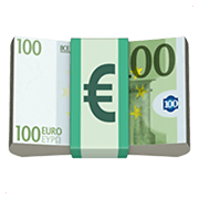 Émoji 💶 Billet En Euros sur Apple iOS 13.3.