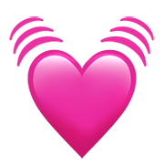 💓 Emoji schlagendes Herz Apple iOS 13.3.