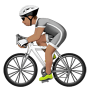 Émoji 🚴🏽 Cycliste : Peau Légèrement Mate sur Apple iOS 13.3.