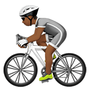 🚴🏾 Emoji Persona En Bicicleta: Tono De Piel Oscuro Medio en Apple iOS 13.3.