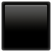 Émoji ⬛ Grand Carré Noir sur Apple iOS 13.3.