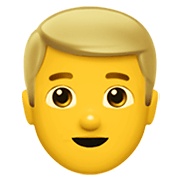 👱‍♂️ Emoji Mann: blond Apple iOS 13.3.