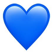Émoji 💙 Cœur Bleu sur Apple iOS 13.3.
